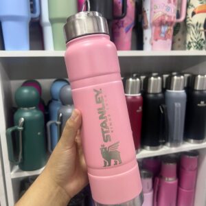 Botella Termica con filtro rosa