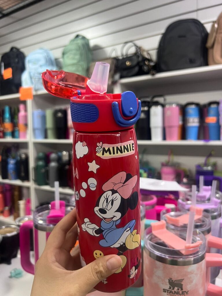Botella Minnie roja