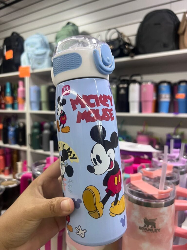 Botella mickey celeste