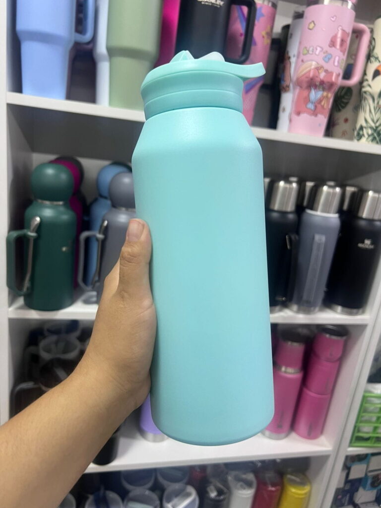 botella termica 1,2l celeste